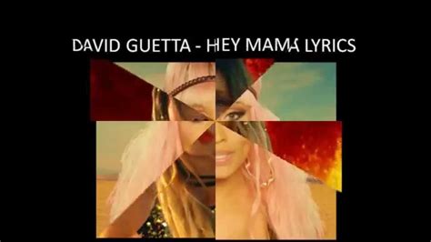 David Guetta Hey Mama Lyrics Di Dinilu Irl Youtube