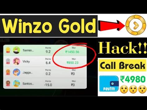 Winzo Gold Hacked Trick Call Break ki adbudh trick वनज कल