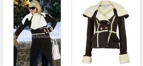 Chocolate Brown And White Shearling Coat Cameron Diaz In The Holiday