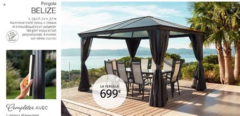 Promo Pergola Belize Chez La Foir Fouille