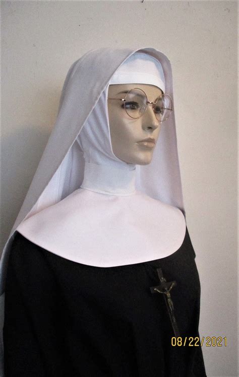 Nun Veil And Collar Set Catholic Religious Habits And Veils Etsy