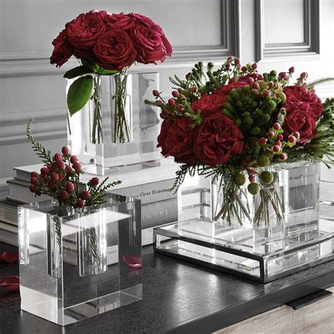 Crystal Block Vase Square Williams Sonoma