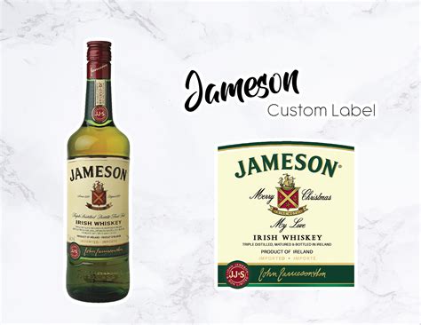 Jameson Whiskey Custom Sticker Label Etsy