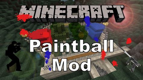 Minecraft PAINTBALL MOD YouTube