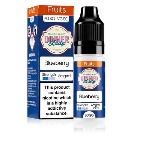 Buy Dinner Lady 50 50 Blueberry Eliquid Vapour UK