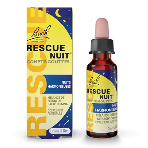 Fleurs de Bach Rescue Nuit gouttes Remède naturel pour dormir