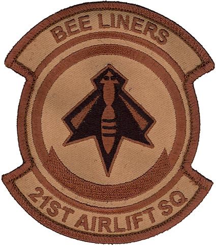 St Airlift Squadron Bee Liners Desert Flightline Insignia