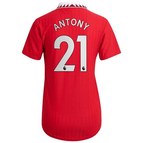 Manchester United Home Authentic Shirt 2022 23 Womens With Antony 21