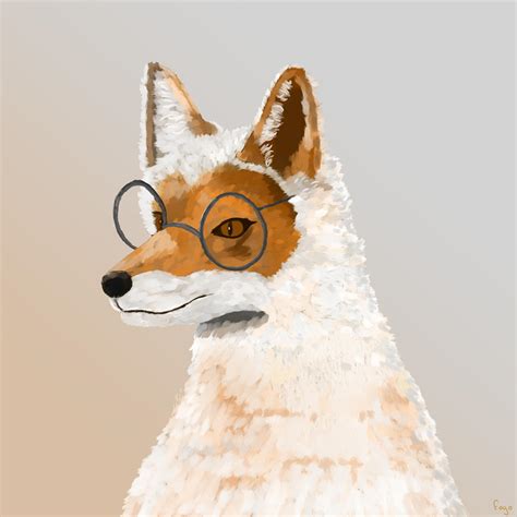 A Fox Wearing Glasses Rfurry