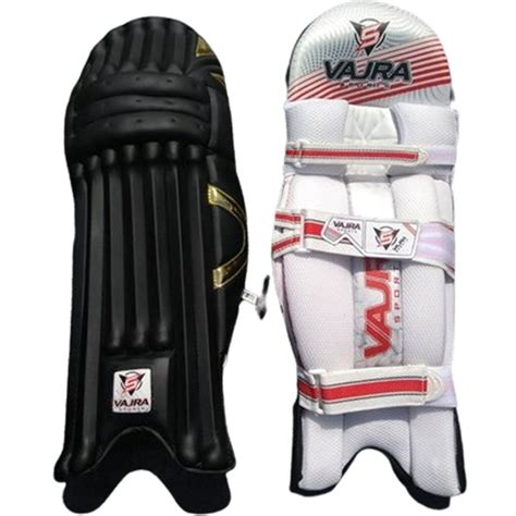 vajra velcro batting leg guard  cricket size full  rs pair
