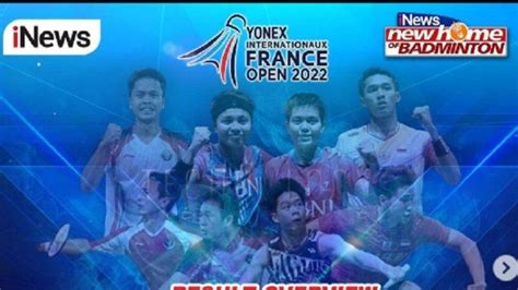 Jadwal Siaran Langsung Inews Tv Badminton French Open Jonatan