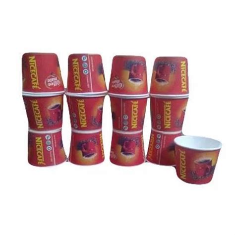 Paper Printed Ml Coffee Disposable Cup Packet Size Pieces At