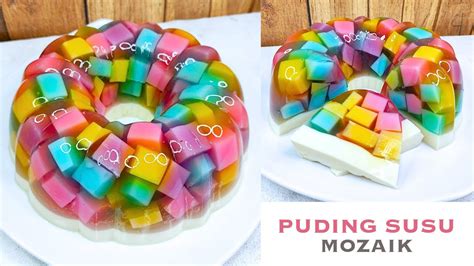 Resep Puding Susu Mozaik Youtube