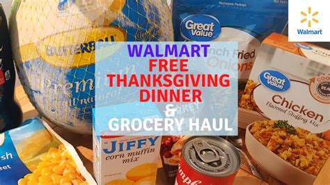 Free Thanksgiving Dinner And Walmart Grocery Haul Walmart And Ibotta