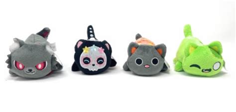 Aphmau MeeMeows 4” Halloween Plush Set of 4: Pumpkin; Zombie; Werewolf ...