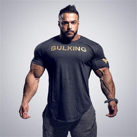 2019 Summer New Arrival Bodybuilding Fitness Mens Short Sleeve T Shirt