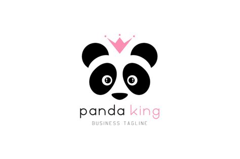 Panda King Logo Design By Nadezda Gudeleva | TheHungryJPEG.com