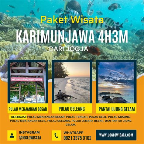 Paket Wisata Jogja Karimunjawa 4 Hari 3 Malam Joglo Wisata