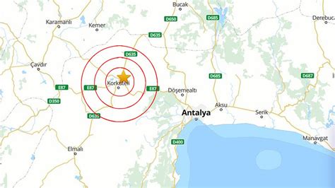 Antalya Ile Salland Son Depremler