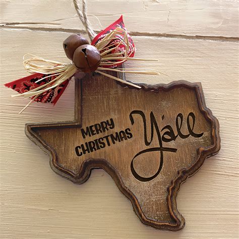 Texas Holiday Christmas Ornaments (Set of 5) – Glowforge Shop