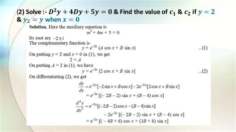 Higher Order Differential Equation