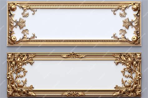 Premium Photo White Frames Background