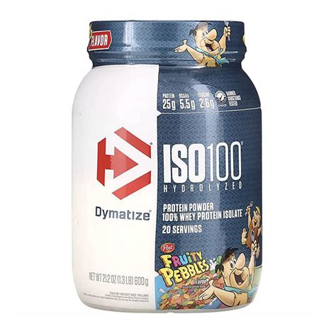 Buy Dymatize Iso 100 Hydrolyzed Whey Isolate Protein Fruity Pebbles 1