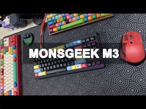 Monsgeek M3 Unbox Build Stock Stab Ft C3 Banana Split Akko MDA