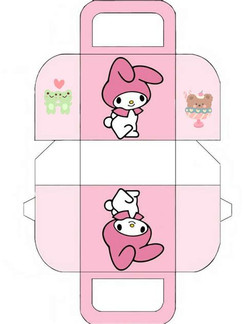 My Melody Box Hello Kitty Crafts Hello Kitty Printables Hello Kitty