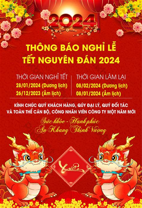 Announcement Of Lunar New Year Holiday Schedule Cdr Free