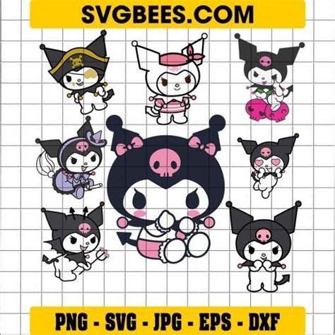 Kuromi Bundle Svg Kuromi Svg Hello Kitty Svg Kuromi Cricut Kuromi