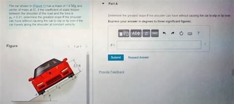 Solved The Car Shown In Figure Has A Mass Of Mg And Chegg