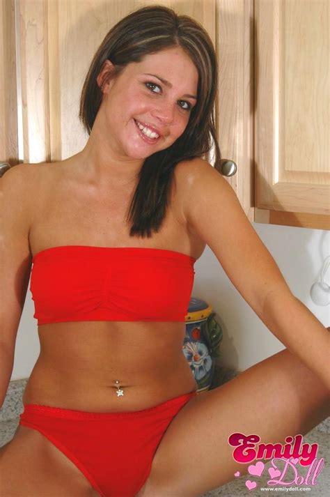 Emily On Top Of The Kitchen Table In Red Underwear Porn Pictures Xxx Photos Sex Images