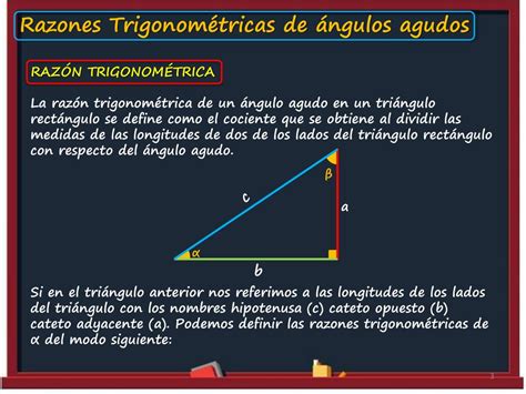 PPT Razones Trigonométricas de ángulos agudos PowerPoint Presentation