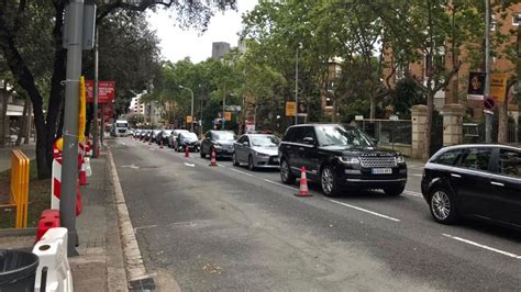 Retencions A La Via Augusta Per Les Obres Del Nou Carril Bici