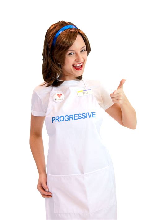 Progressive Collection Unique Lady Halloween Flo Insurance Girl Costume