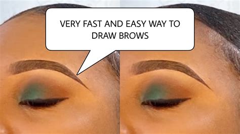 Very Fast And Easy Way To Draw Brows Detailed Eyebrow Tutorial Easiest Brow Tutorial For