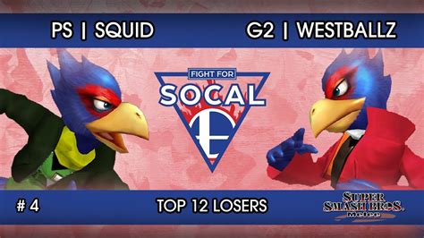 Fight For SoCal 4 PS Squid Falco VS G2 Westballz Falco SSBM