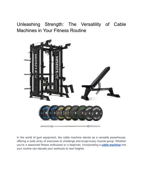 PPT Unleashing Strength The Versatility Of Cable Machines In Your