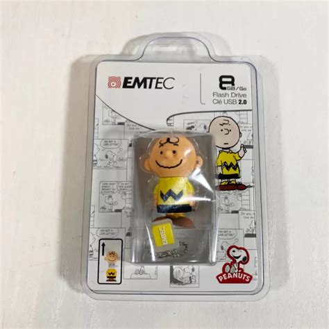 New Peanuts Charlie Brown Emtec Usb Flash Drive Gb Stick