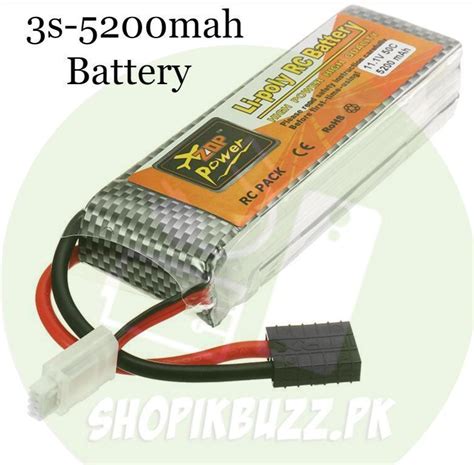 11.1V 5200mah 50C 3S Lipo Battery | Shopikbuzz