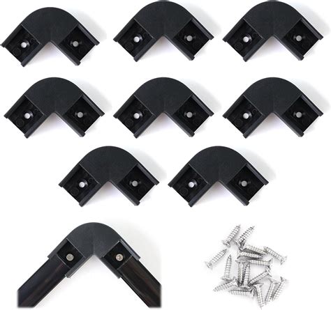 Muzata Pack Black Led Channel Corner Connector Kit L Shape And Pack