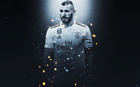 Karim Benzema Efectos De Iluminaci N Espa A Gris Futbolista Franc S