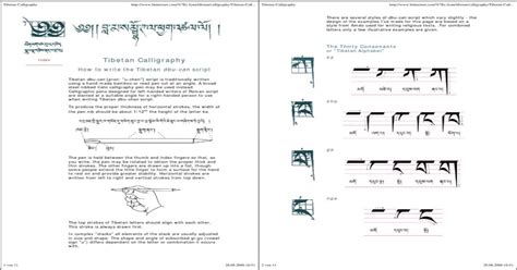 Download Pdf Tibetan Calligraphy Writing Aid