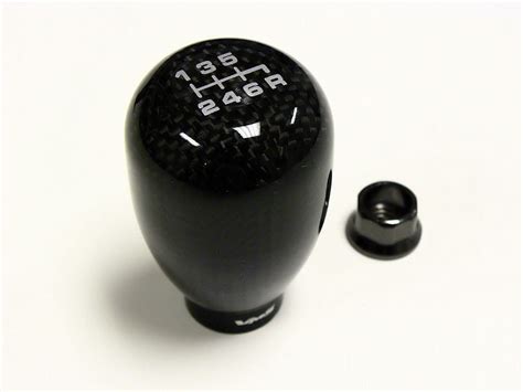 Vms 10x125mm Threaded 6 Speed Carbon Fiber Shift Knob For Mazda Mitsubishi Niss Ebay