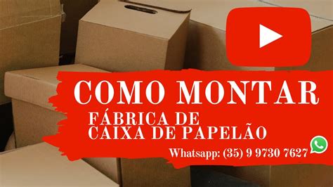 Como Montar Fábrica de Caixas de Papelão YouTube