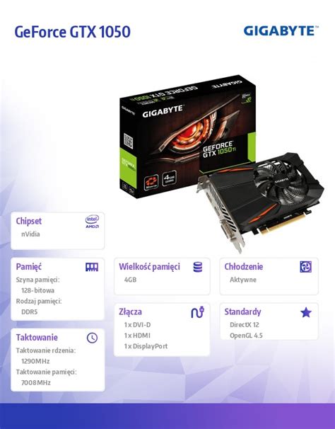 Video Karte Gv N105td5 4gd Gigabyte Geforce Gtx 1050 Ti D5 4g 4gb