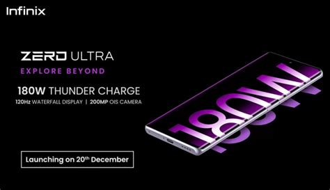 Infinix Zero Ultra With 120hz Curved Amoled Display 180w Fast Charging