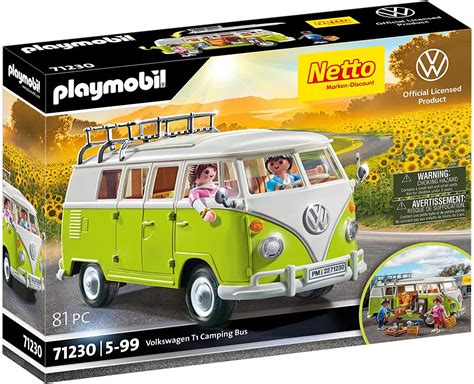 Playmobil Volkswagen T Camping Bus Dition Sp Ciale Netto Pour