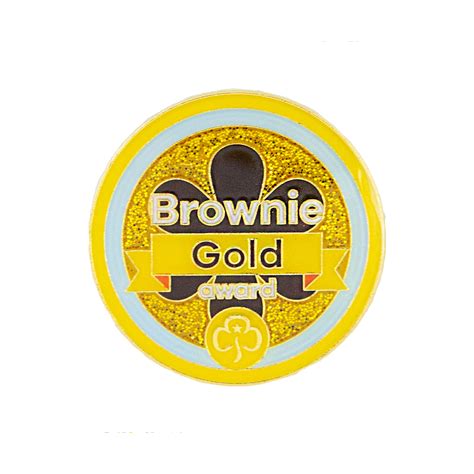 Gold Award Brownies Metal Badge Official Girlguiding Shop